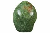 Free-Standing, Polished Green Chrysoprase - Madagascar #230231-1